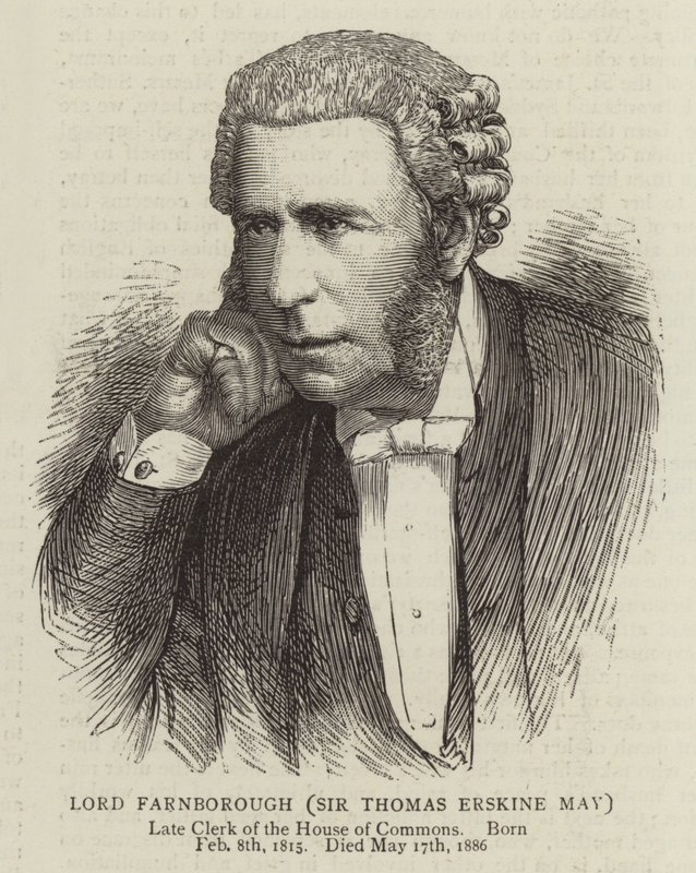Lord Farnborough, Sir Thomas Erskine May af English School