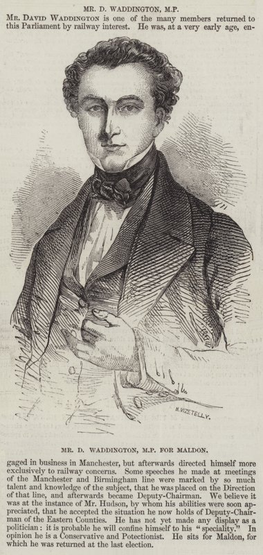 Mr. D Waddington, MP for Maldon af English School