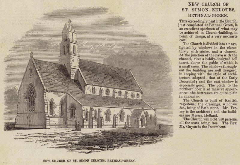 New Church of St Simon Zelotes, Bethnal-Green af English School