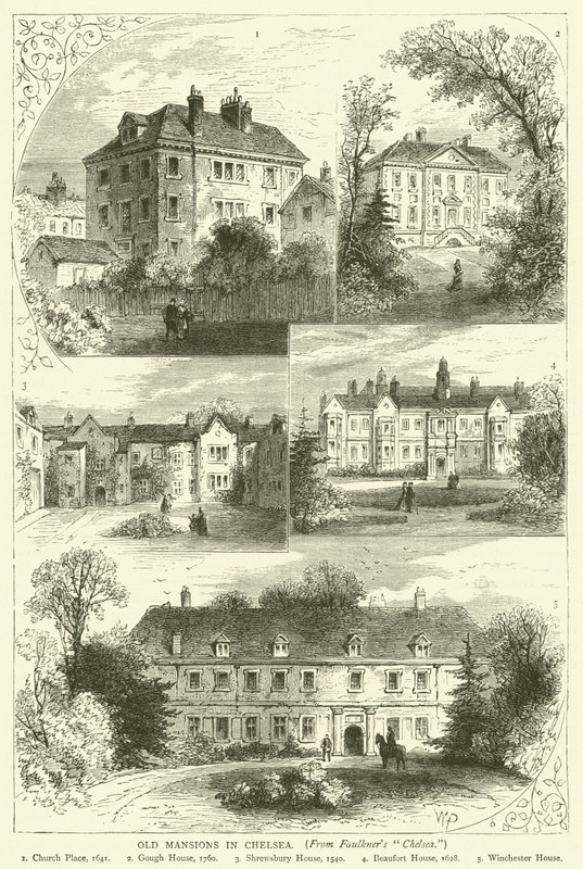 Old Mansions i Chelsea, fra Faulkners Chelsea af English School