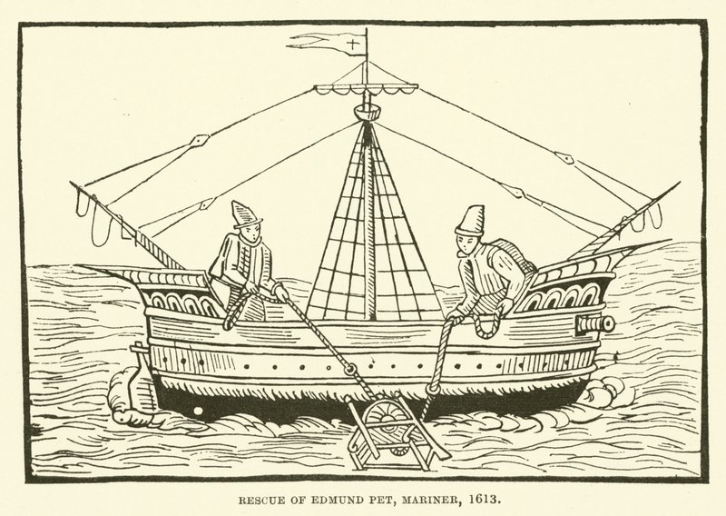 Redning af Edmund Pet, sømand, 1613 af English School
