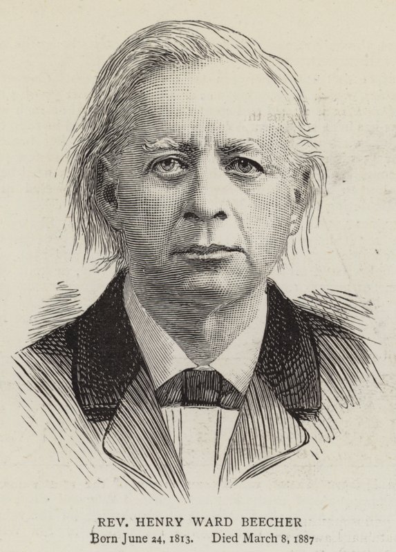 Pastor Henry Ward Beecher af English School