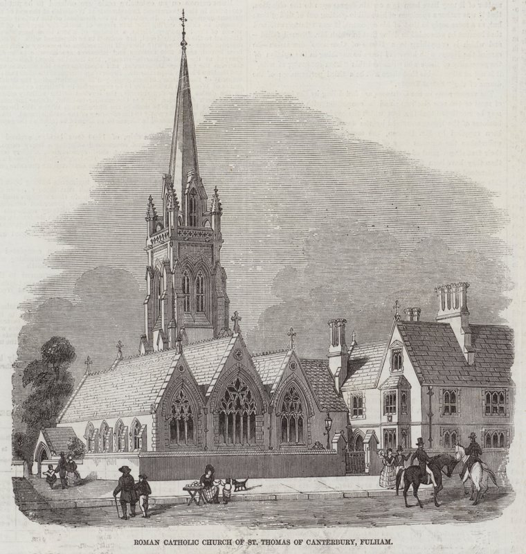 Den romersk-katolske kirke St Thomas of Canterbury i Fulham af English School