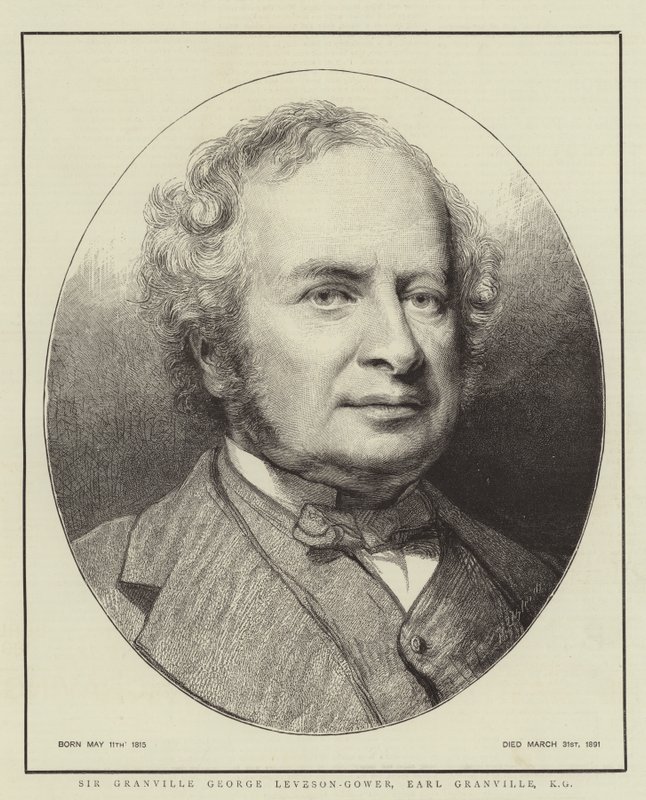 Sir Granville George Leveson-Gower, Earl Granville, KG af English School