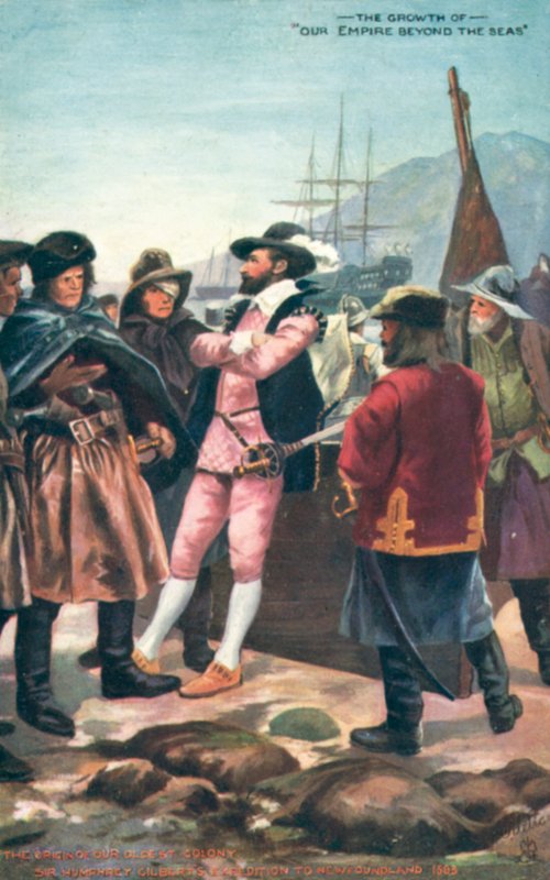 Sir Humphrey Gilbert, Ekspedition til Newfoundland, 1583 af English School