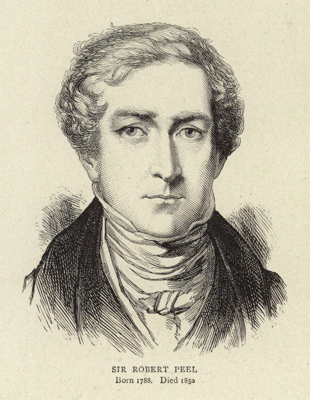 Sir Robert Peel af English School