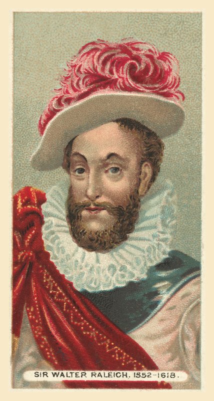 Sir Walter Raleigh, 1552-1618 af English School