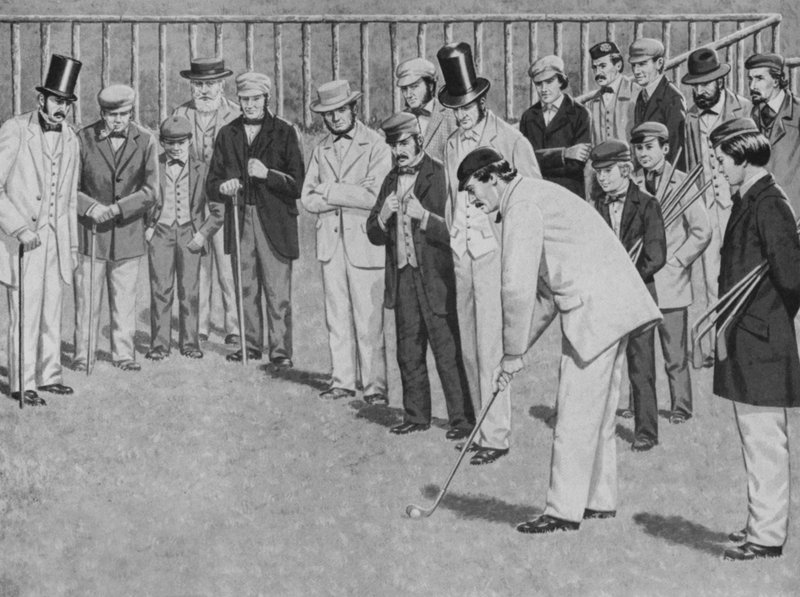 St Andrews, det første golfmesterskab afholdt i 1857 af English School