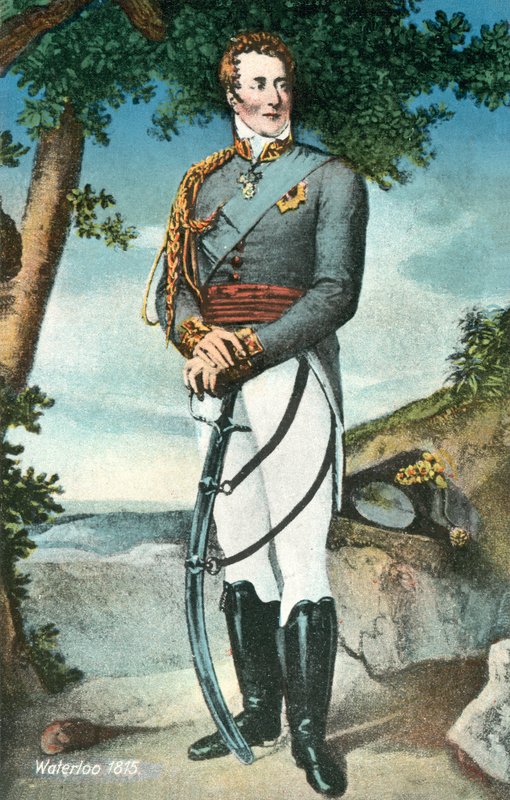 Hertugen af Wellington, Slaget ved Waterloo, 1815 af English School
