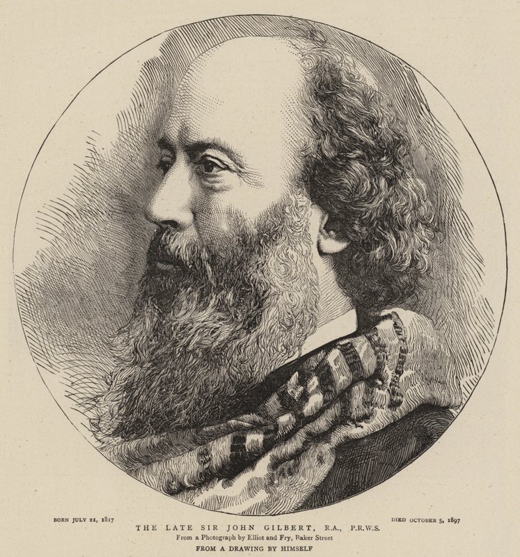 Den afdøde Sir John Gilbert, RA, PRWS af English School