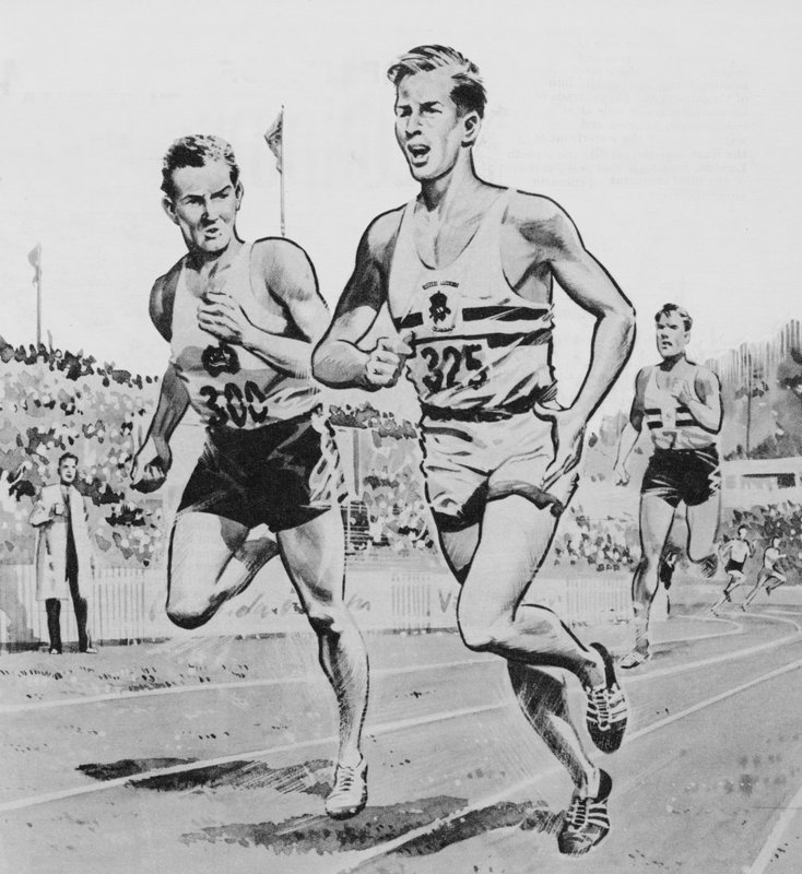 The Mile Of The Century: Kapløbet mellem Roger Bannister og John Landy ved Commonwealth Games i 1954 af English School