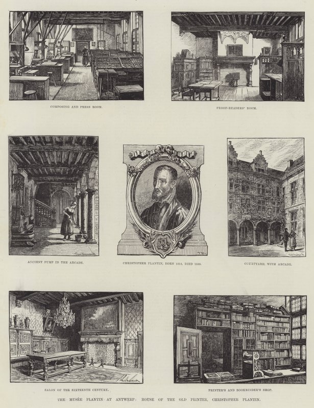 Musee Plantin i Antwerpen, House of the Old Printer, Christopher Plantin af English School