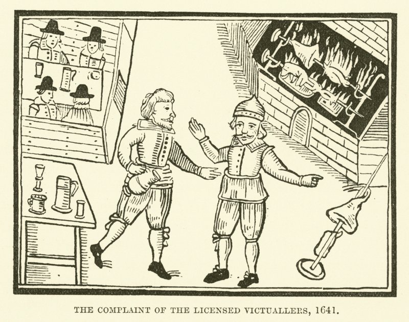 Klagen fra de autoriserede proviantere, 1641 af English School