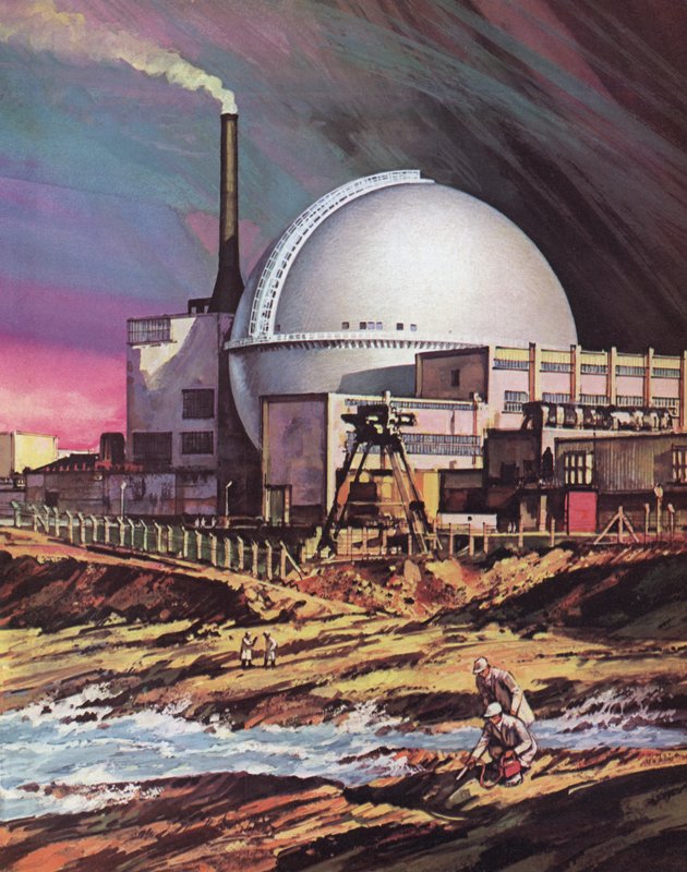 Atomkraftværket ved Dounreay i Skotland af English School