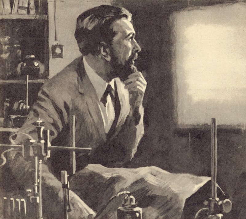 Wilhelm Rontgen arbejder på røntgenstråler af English School