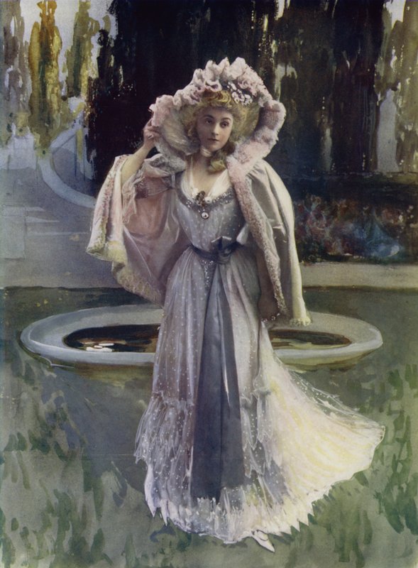 Madame Rejane i Sylvie (farvefoto) af English Photographer