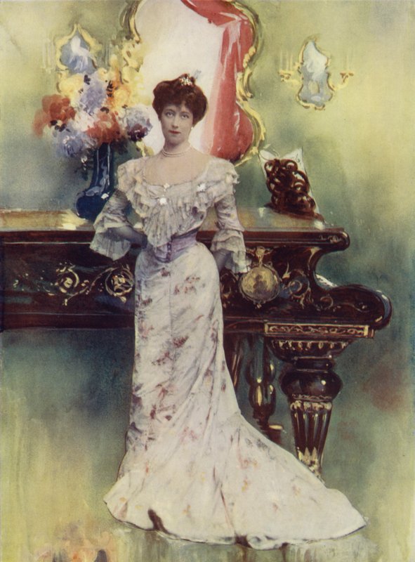 Miss Ellis Jeffreys i Judas sakramente (farvefoto) af English Photographer
