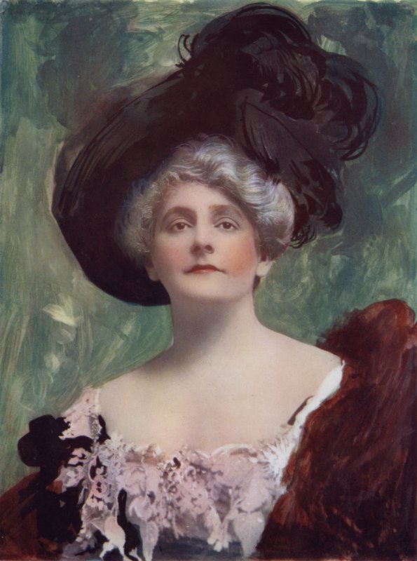 Mrs Cecil Raleigh i The Best of Friends (farvefoto) af English Photographer