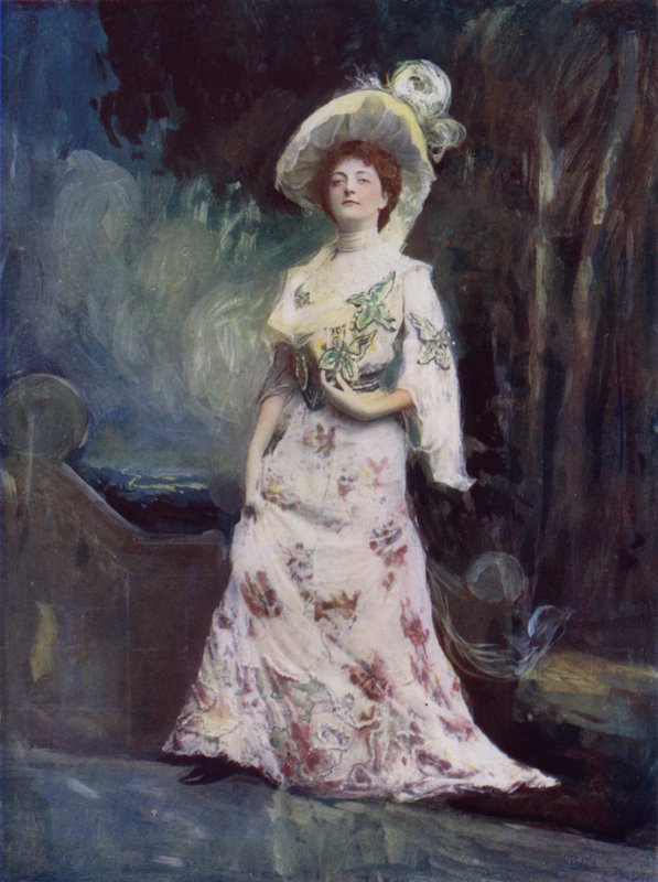 Mrs Maesmore Morris i Chance, The Idol (farvefoto) af English Photographer