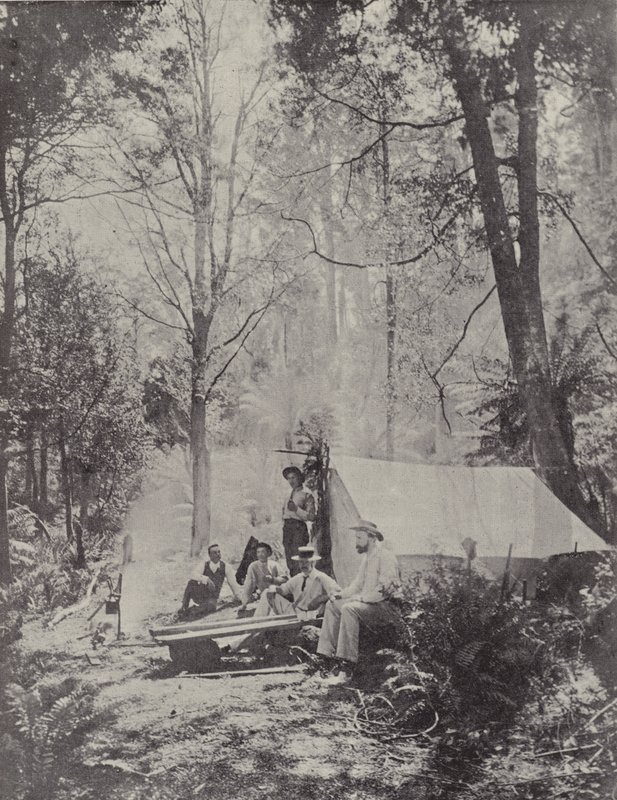 En Bush Camp, Tasmanien af English Photographer
