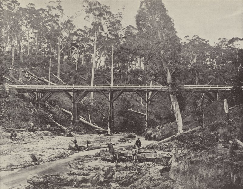 A Miners Claim, nær Daylesford, Victoria af English Photographer