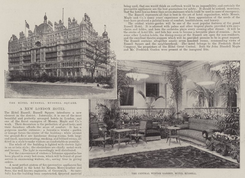 Et nyt London Hotel af English Photographer