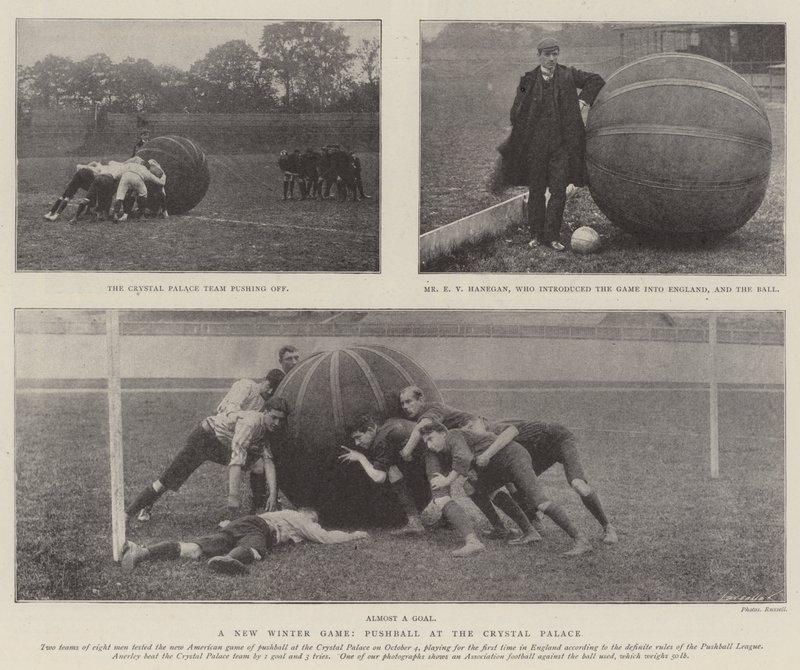 Et nyt vinterspil, Pushball i Crystal Palace af English Photographer