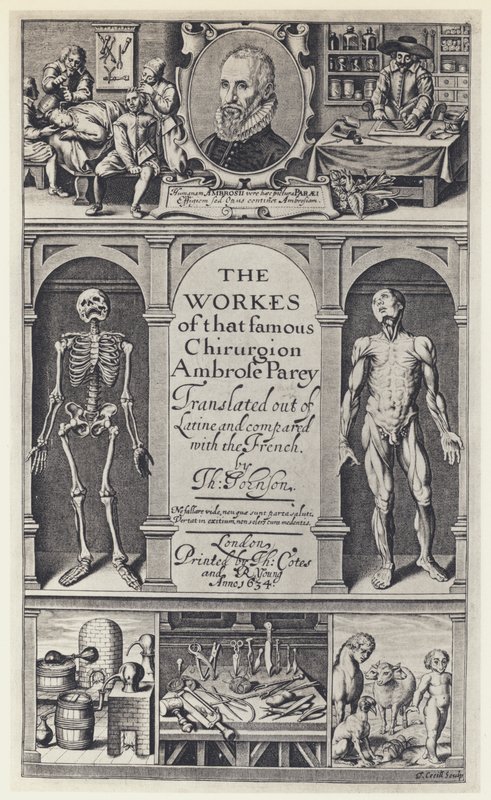 A Pare, The Workes, T Cotes og R Young 1634 (s/h-billede) af English Photographer