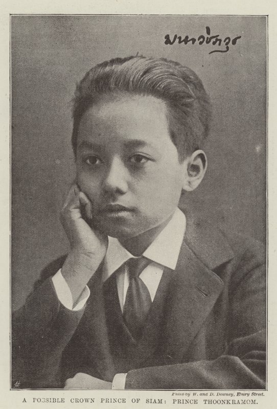 En mulig kronprins af Siam, prins Thoonkramom af English Photographer