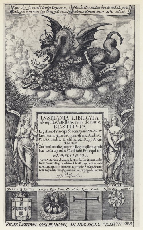 A de Sousa de Macedo, Lusitania liberata, R Heron 1645 (s/h-foto) af English Photographer