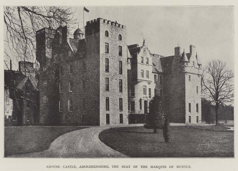 Aboyne Castle, Aberdeenshire, sæde for Marquis of Huntly af English Photographer