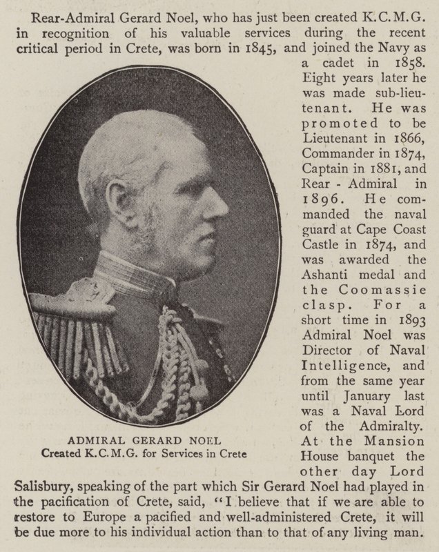 Admiral Gerard Noel af English Photographer