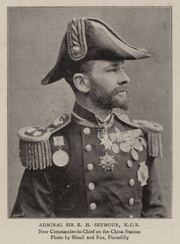 Admiral Sir E H Seymour, KCB af English Photographer
