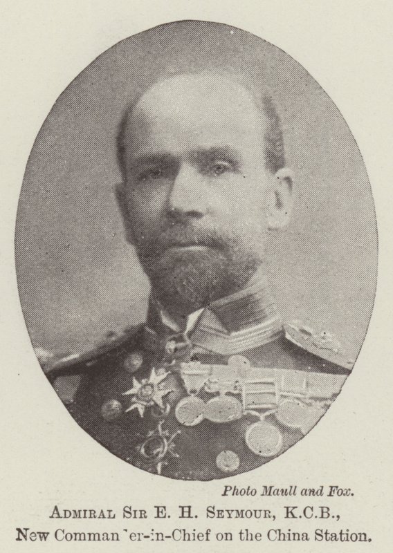 Admiral Sir E H Seymour, KCB, ny øverstkommanderende på China Station af English Photographer