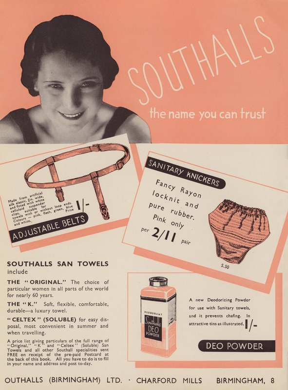 Reklame for Southalls sanitetsprodukter af English Photographer