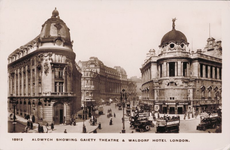 Aldwych, London, Gaiety Theatre, Waldorf Hotel (s/h-foto) af English Photographer
