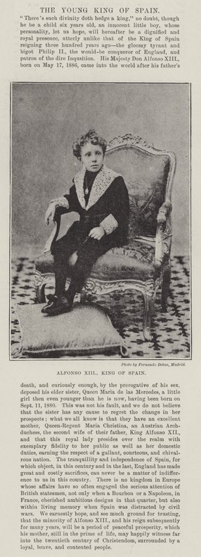Alfonso XIII, konge af Spanien af English Photographer