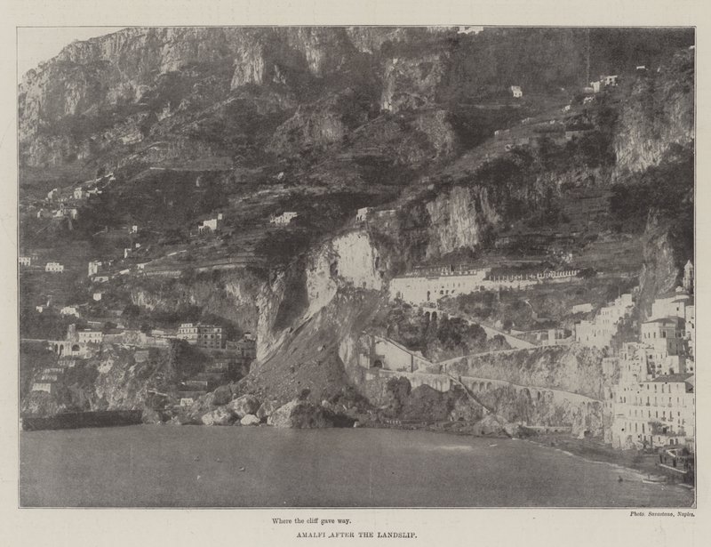Amalfi efter Jordskredet af English Photographer