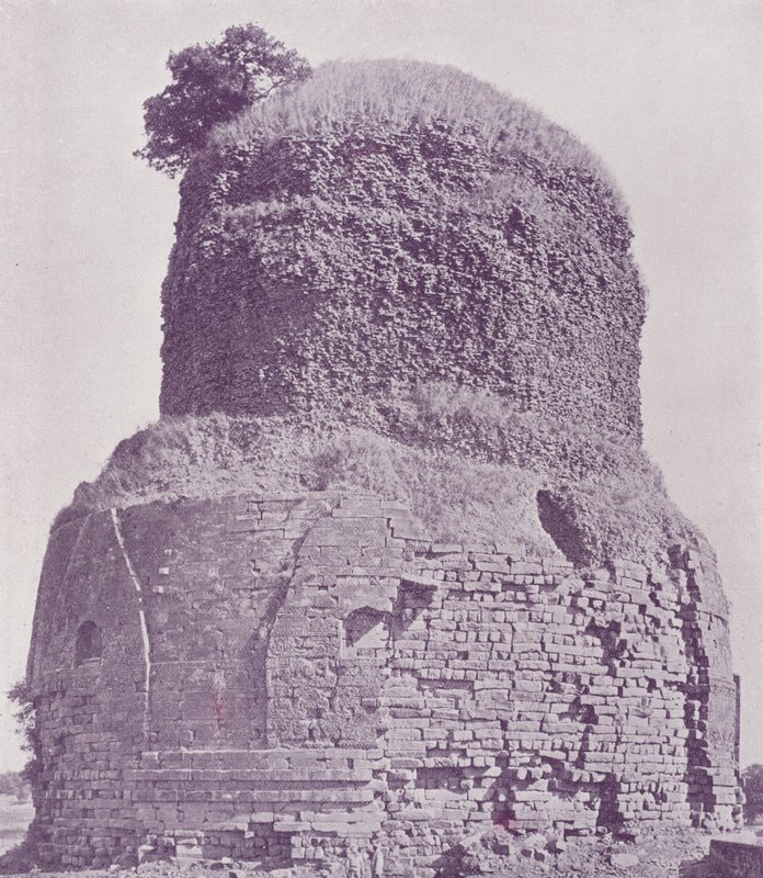 Det gamle buddhistiske tårn, Sarnath, Benares af English Photographer