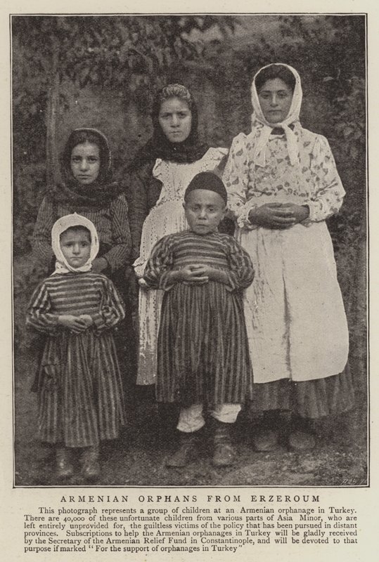Armenske forældreløse børn fra Erzeroum af English Photographer