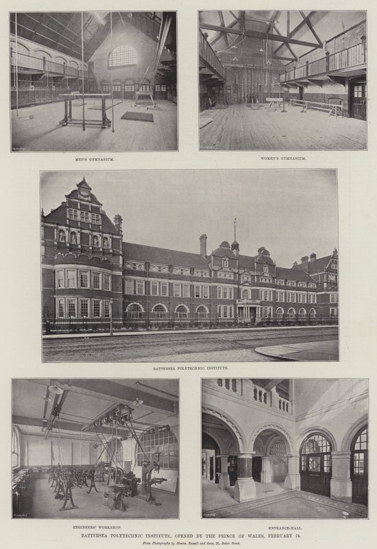 Battersea Polytechnic Institute, åbnet af Prince of Wales, 24. februar af English Photographer