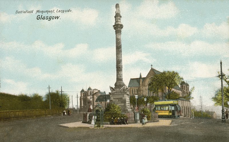 Battle of Langside Monument, Glasgow (farvefoto) af English Photographer