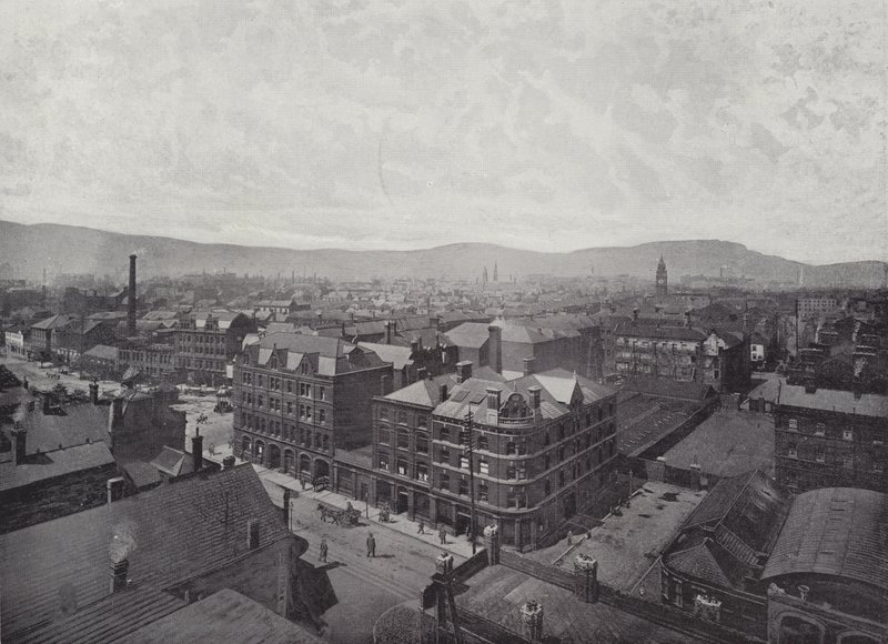 Belfast, panoramaudsigt af English Photographer