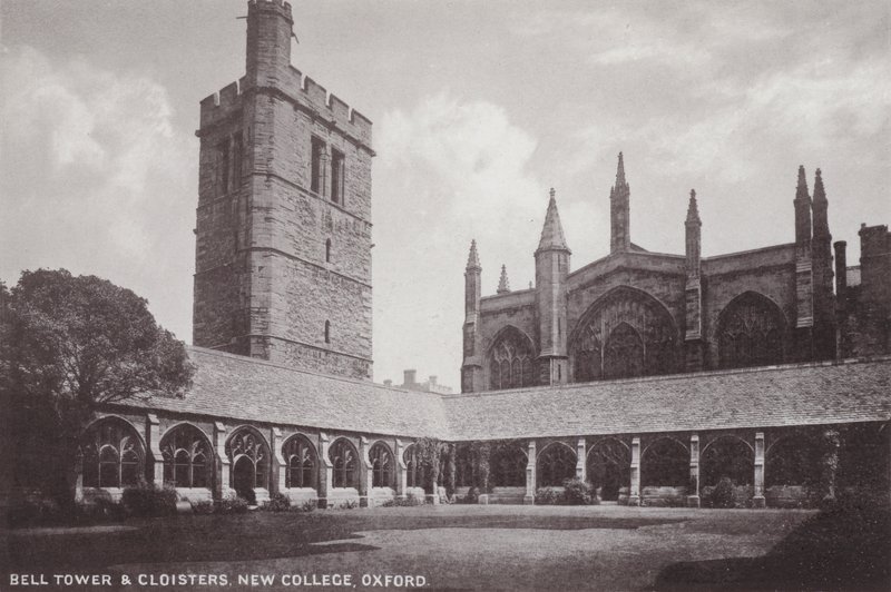 Bell Tower and Cloisters, New College, Oxford af English Photographer