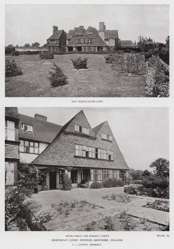 Berrydown Court, Overton, Hampshire, England (s/h-billede) af English Photographer