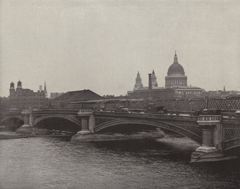 Blackfriars Bridge (s/h-foto) af English Photographer