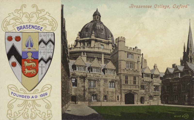 Brasenose College, Oxford (farvefoto) af English Photographer