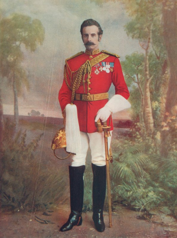 Brigadegeneral Douglas M.B.H., jarl af Dundonald. Leder en bereden brigade i Sydafrika af English Photographer