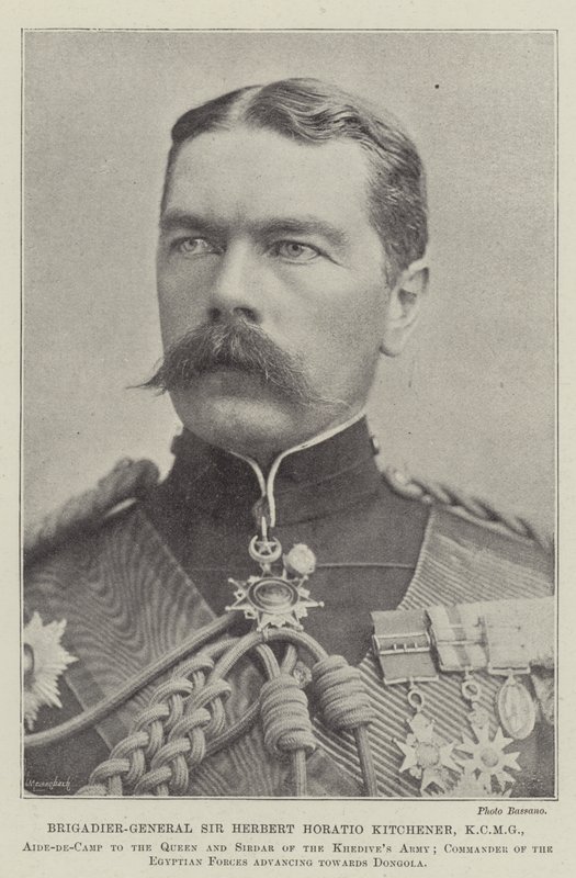 Brigadegeneral Sir Herbert Horatio Kitchener, KCMG af English Photographer