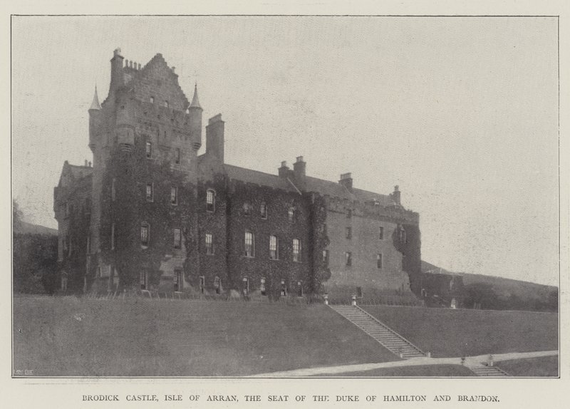 Brodick Castle, Isle of Arran, sæde for hertugen af Hamilton og Brandon af English Photographer